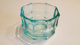 Vintage Light Aqua Blue Glass Candy Dish Bottom Six Sided (No Lid) - £7.59 GBP