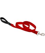 Dog Leash by Lupine in 1&quot; Wide Red 6-Foot Long with Padded Handle - $461.91 MXN