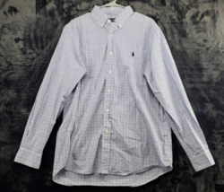 Ralph Lauren Shirt Mens XL Multi Check 100% Cotton Long Sleeves Button Down EUC - £15.89 GBP