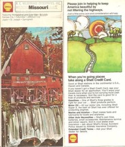 Vintage Shell Gas Station Road Map of Missouri - 1973 - £5.99 GBP