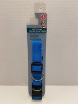 Greenbrier Kennel Club 1&quot; Adjustable Dog Collar ~ Blue ~ Lg 18&quot;- 24&quot; ~ NEW - £2.98 GBP