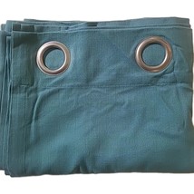 Threshold Curtain Window Panel Teal Blue 52 X 84 in Rod Pocket Textured ... - $18.21 CAD