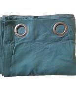Threshold Curtain Window Panel Teal Blue 52 X 84 in Rod Pocket Textured ... - $238.69 MXN