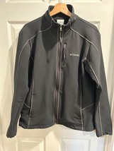 Columbia Women’s Soft Shell Jacket Fleece Full Zip Outdoor Coat Black Si... - £15.56 GBP