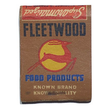 Fleetwood Coffee Food Products Vintage 50s Advertising Matchbook Cover M... - £7.92 GBP