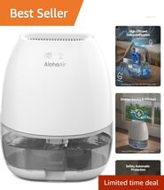 34 OZ Quiet Dehumidifier: 280ml Daily Water Removal &amp; Colorful Lighting ... - $87.07