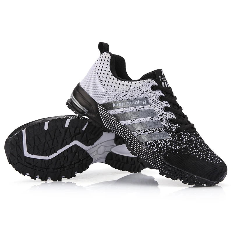 Men Running Shoes Mesh Fashion Sneakers Breathable Casual Sport Shoes Outdoor Wa - £35.88 GBP