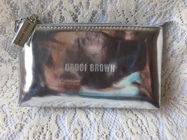 Bobbi Brown Silver Bag Clutch Case Mirror Makeup Bag Gift - $15.82