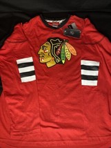 Chicago Blackhawks Faceoff Reebok Team Jersey Tee Large Long Sleeves. New W/Tags - £19.38 GBP