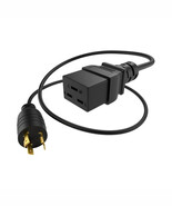 UNC Group PWCD-L620PC19-20A-08F-BLK POWER CORD L6-20P - C19 20AMP BLACK 8FT - $1,046.44 MXN