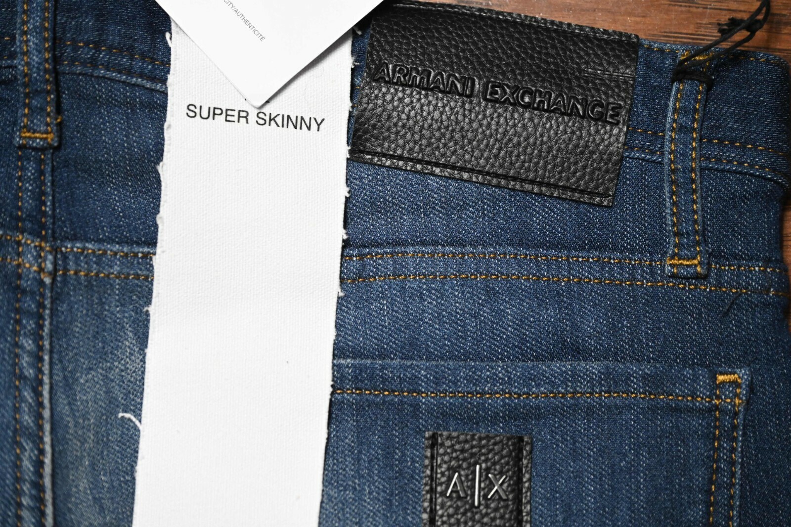 Armani Exchange A|X J33 Men's Super Skinny Blue Stretch Cotton Denim Jeans 34 Item image 7