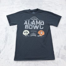 Alamo Bowl Shirt Mens S Black Fruit of the Loom Short Sleeve Crew Neck Print Tee - $22.75