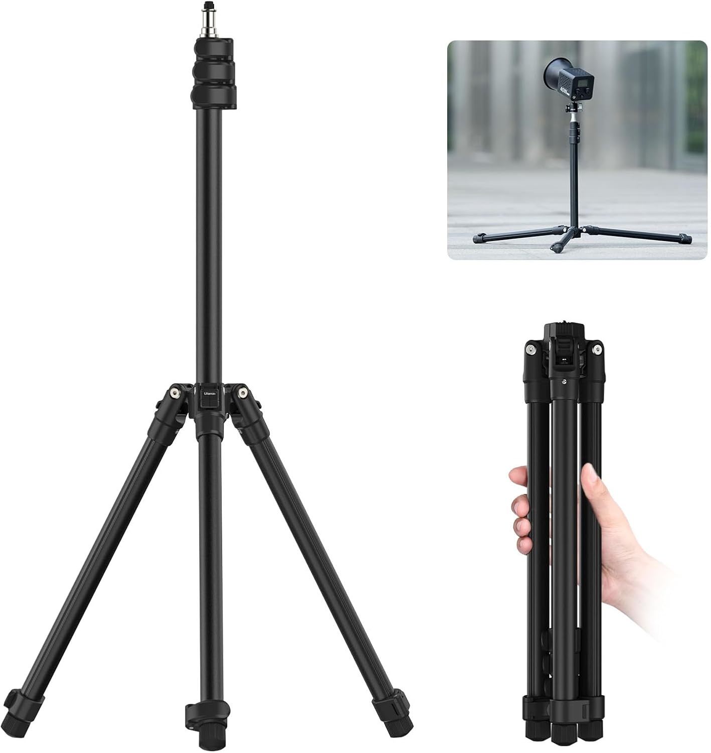 Ulanzi Tt43 Extendable Photography Light Stand, Adjustable 6.23Ft Aluminum - $39.94