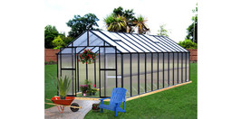 8&#39; x 24&#39; Black Monticello Greenhouse by Riverstone - Free Shipping - £6,354.94 GBP