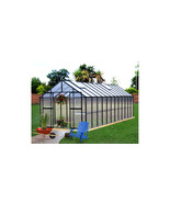 8&#39; x 24&#39; Black Monticello Greenhouse by Riverstone - Free Shipping - £6,374.01 GBP