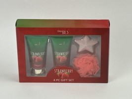 Freida And Joe 4 Piece STRAWBERRY Bubble bath/Body Lotion/ Bath Bomb Set - $19.99