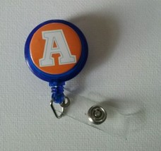 Letter A badge reel key card ID holder lanyard retractable scrubs - £4.68 GBP