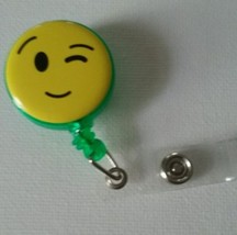 Emoji badge reel key card ID holder lanyard retractable scrubs  - $5.95