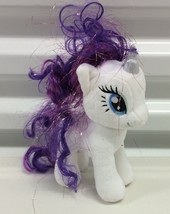 Ty Beanie Baby My Little Pony MLP 6&quot; Rarity plus stuffed toy - $14.43