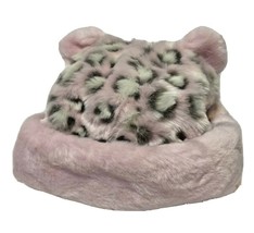 Carters Baby Winter Hat Cheetah with Ears Print Pink White Black 12 to 2... - £11.46 GBP