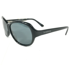 Liz Claiborne Sonnenbrille L526/S 807p Ra Schwarze Runde Rahmen Mit Blau Linsen - £21.32 GBP