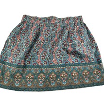 Converse One Star Skirt Womens Size Medium Paisley Blue Red Short Cotton Pockets - £15.08 GBP