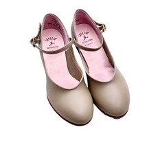 Capezio Tan Jr. Footlight Character 550 Shoes Dance Size 10.5 W Leather ... - £32.47 GBP