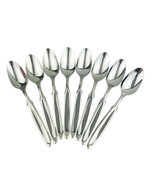 8 x Oneida Berkshire Soup Spoons Oval Place Stainless 18/10 Glossy 8” Fl... - $40.48 CAD
