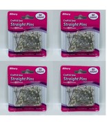 LOT OF 4 Allary Sewing Patch Straigt Pins, Pearlized Color Heads, 200 Ct - £6.25 GBP