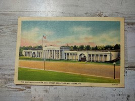 Vintage 1937 Baltimore Stadium Maryland I&amp;M Ottenheimer Postcard Sports USED - £3.31 GBP