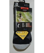 Salomon Running Cross 2 Pack  Extra Large Black Gray Ankle Length - £11.94 GBP