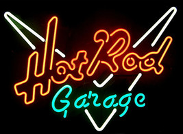 New Hot Rod Garage Man Cave Shop Neon Sign 17&quot;x14&quot; - £123.47 GBP