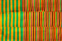 Kente Handwoven Cloth Asante Kente Ghana Kente Fabric African Art 6 yards - £160.83 GBP