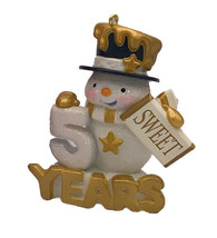 Hallmark 2023 Keepsake 50th Sweet Years Snowman Special Edition Ornament - £23.67 GBP