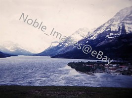 1954 Banff Waterton Lakes Village Canada Red Kodachrome 35mm Slide - £4.30 GBP
