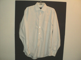 Jhane Barnes Dress Shirt Men&#39;s Size M 15 1/2 - 34/35 White Window Pane Checked - £21.49 GBP