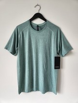 NWT LULULEMON TIDT/WLDM Teal Green Metal Vent Tech SS 2.0 Top Shirt Men&#39;... - £61.87 GBP