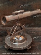 Theodolite Brass Alidade Transit Telescope Working Compass Survey Instrument - £24.40 GBP