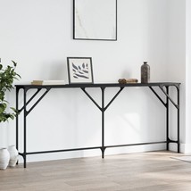 Console Table Black 180x23x75 cm Engineered Wood - £43.60 GBP