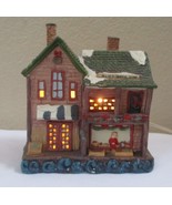 Christmas Streets Porcelain Lighted House Billie&#39;s Central Store 2005 - £19.84 GBP