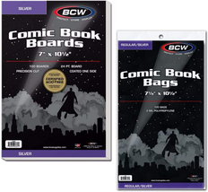 Silver Age Comic Bags and Backer Boards - 100Ct - £27.11 GBP