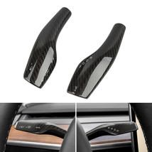 Real Carbon Fiber Steering Wheel Paddle Shift Trim Cover For Tesla Model 3 / Y - £48.75 GBP