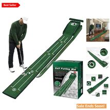 Indoor Putting Green Mat for Practice with Auto Ball Return 80 Inches Green - $81.13