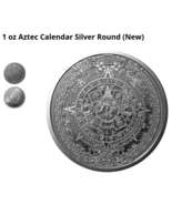 1 oz .999 Silver Aztec Calendar Stone Eagle Warrior Emperor of Tenochtit... - £30.65 GBP
