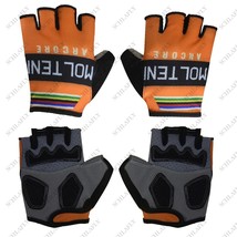 Molteni Half Finger Cycling Gloves Slip -Sweat Bicycle Riding Gloves MTB Road Mo - £89.10 GBP