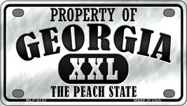 Property Of Georgia Novelty Mini Metal License Plate Tag - $14.95