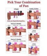 Vibrating Penis Cock Ring Clit G-spot Stimulator Couple Dildo Sex Toys F... - £7.23 GBP