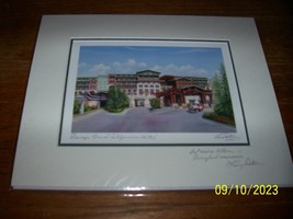 2009 Larry Dotson Signed 2X Disney's Grand Californian Hotel 7x5" Print - $250.00