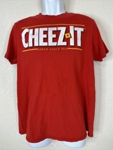 Kellog&#39;s Men Size M Red Cheez It T Shirt Short Sleeve Crackers Baked Snack Mix - £7.23 GBP