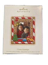 Hallmark Keepsake I Love Grandpa Photo Ornament New Old Stock - $5.73 CAD